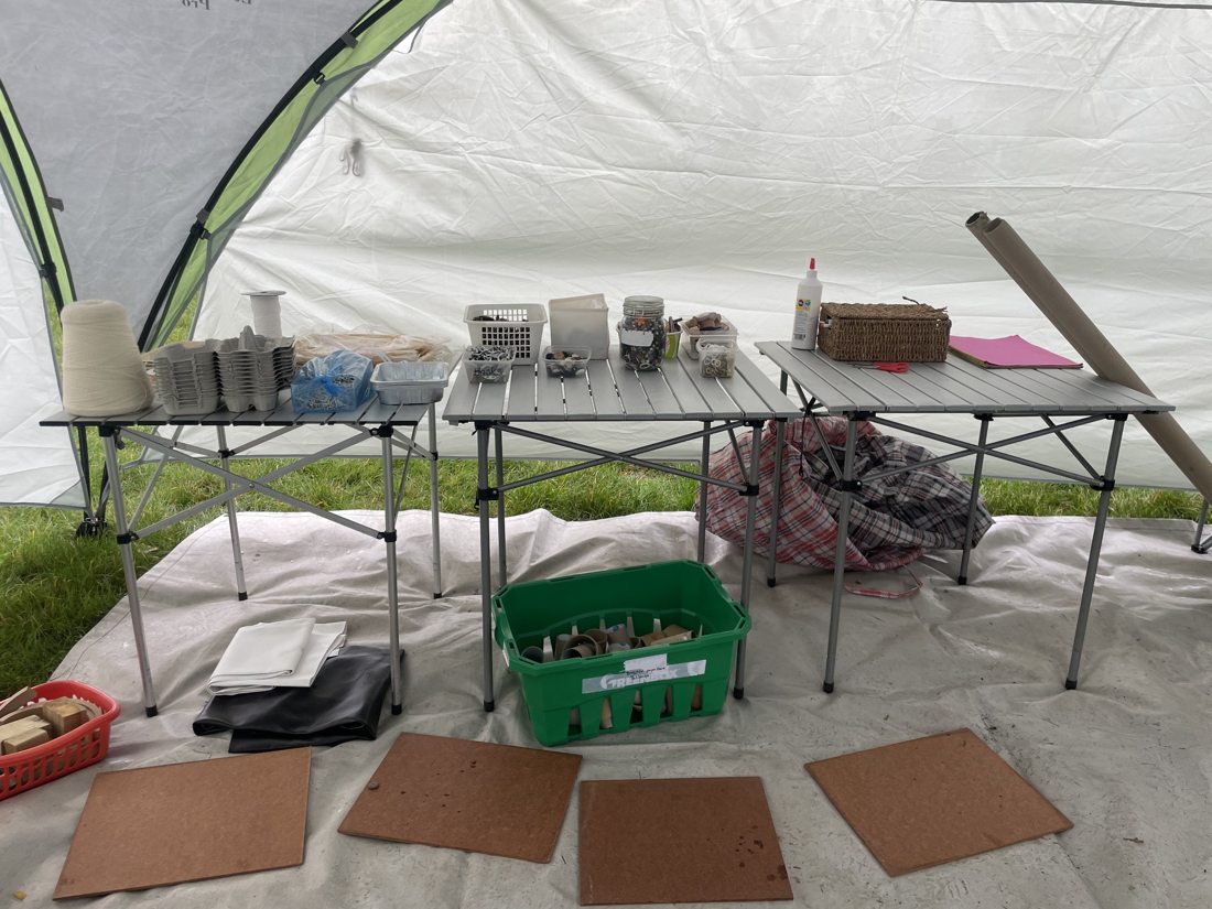 Creative resources ready for children to explore